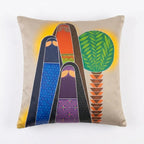 Heritage Oasis – Premium Satin Silk Cushion Cover (16x16)