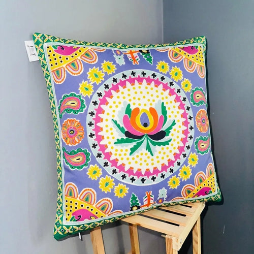 Bohemian Mandala – Premium Velvet Cushion Cover (16x16)