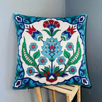 Ottoman Bloom – Premium Velvet Cushion Cover (16x16)
