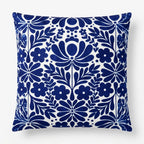 Indigo Folk – Premium Suede Cushion Cover (16x16)