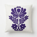 Indigo Folk – Premium Suede Cushion Cover (16x16)
