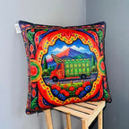 Truck Art Journey – Premium Velvet Suede Cushion Cover (16x16)