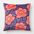 Coral Lotus – Premium Velvet Cushion Cover (16x16)
