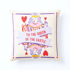 Queen of Hearts – Premium Velvet Suede Cushion Cover (16x16)