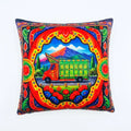 Truck Art Journey – Premium Velvet Suede Cushion Cover (16x16)