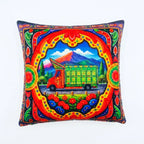 Truck Art Journey – Premium Velvet Suede Cushion Cover (16x16)