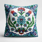 Ottoman Bloom – Premium Velvet Cushion Cover (16x16)